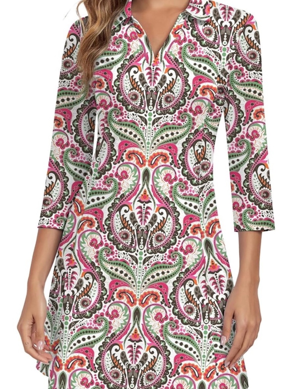 3/4 Sleeve Dress with pockets